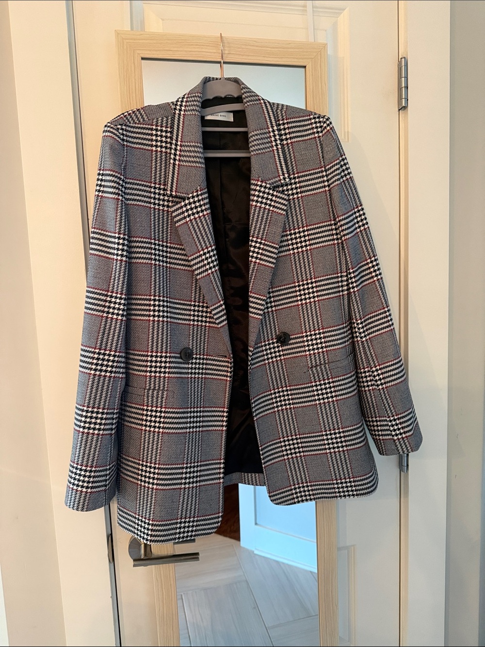 Houndstooth blazer